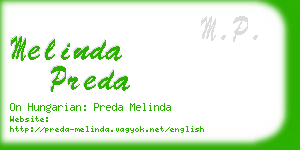 melinda preda business card
